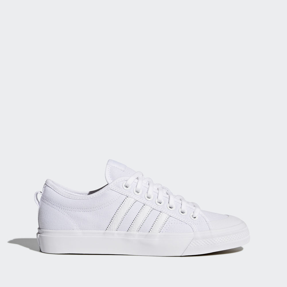 Adidas Nizza χαμηλα - Originals ανδρικα - Ασπρα/Ασπρα/Ασπρα,Μέγεθος: EU 36 – 54 2/3 (109NOITY)